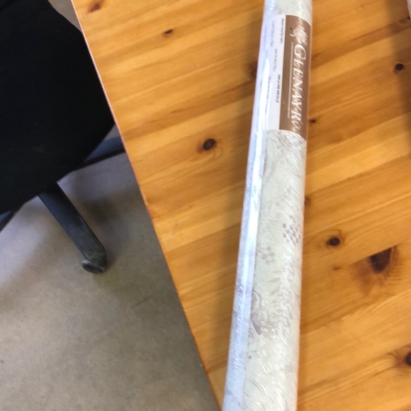 📜📜📜Green & Lavender vinyl wallpaper - Picture 5 of 6